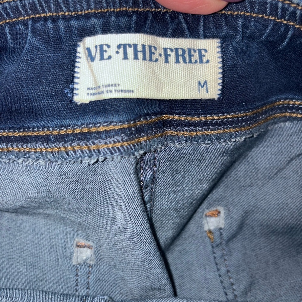 Free People We The Free In My Feelings Pull On Slim Flare Jeans M - Picture 6 of 7